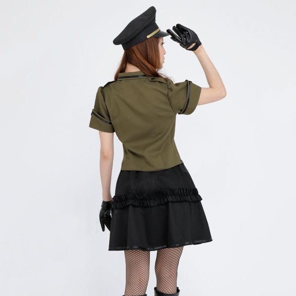 画像3: 大人用 コスプレ アーミーガール (3)