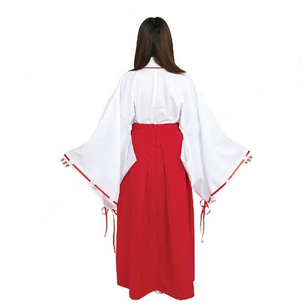 画像2: 大人用 コスプレ 巫女 (2)