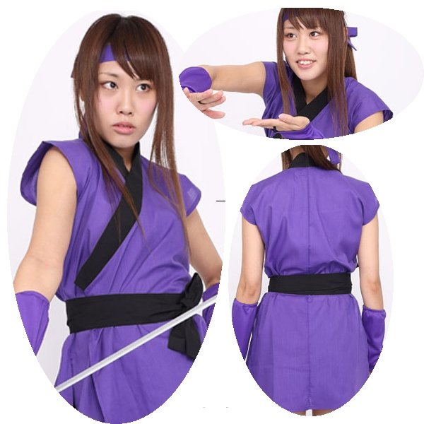 画像6: 大人用 コスプレ くの一 (6)