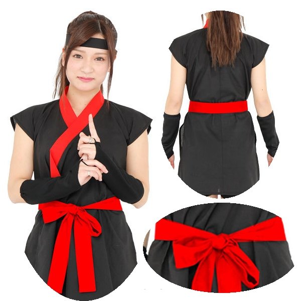 画像5: 大人用 コスプレ くの一 (5)