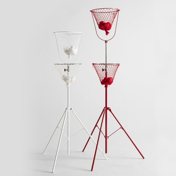 画像2: 2段式玉入れスタンドカゴ 紅白セット|北海道・沖縄・離島は送料別途見積り (2)