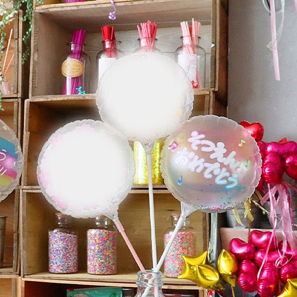 画像3: スティック風船　卒業・卒園　カラフル　まとめ買い50本セット (3)