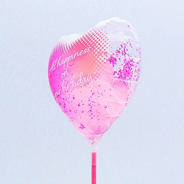画像2: スティック風船　お誕生日　ラブリー　まとめ買い50本セット (2)