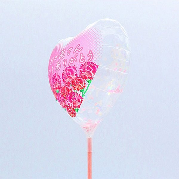 画像2: スティック風船　母の日　ハート　10本セット (2)