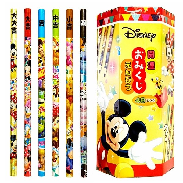 画像1: ディズニーおみくじ鉛筆　48ヶ入 (1)