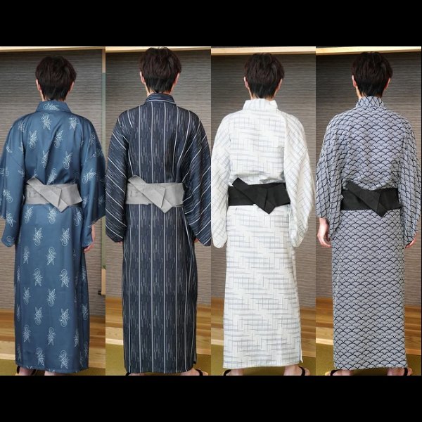 画像2: 大人用 コスチューム メンズカジュアル着物 (2)
