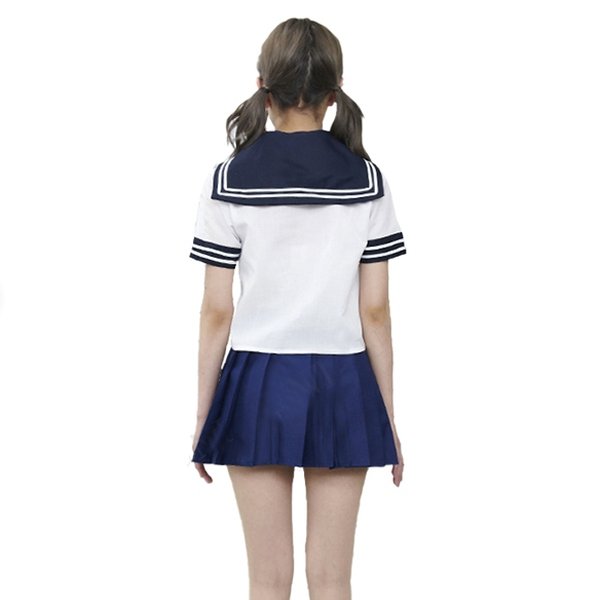 画像3: 大人用　コスプレ　セーラー服　半袖 (3)