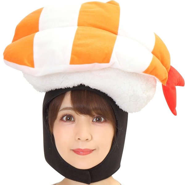 画像1: 大人用　かぶりもの　海老握り寿司 (1)