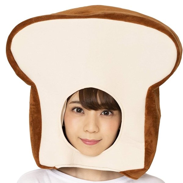 画像1: 大人用　かぶりもの　食パン (1)