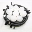 画像1: 便利な電球付き！提灯用電気コード　10灯　1m間隔　全長10m (1)