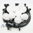 画像1: 便利な電球付き！提灯用電気コード　10灯　50cm間隔　全長5m (1)
