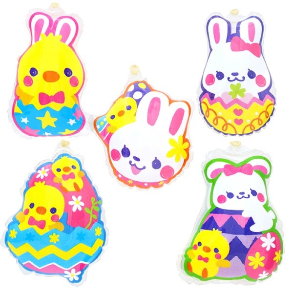 画像1: つり用景品　ビニールヨーヨー　うさ＆ぴよ　30ヶセット (1)