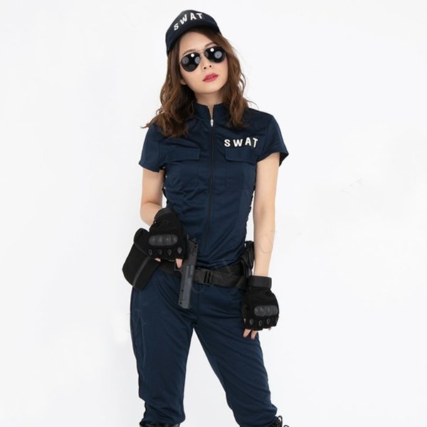 画像5: 大人用　コスプレ　レディSWAT (5)