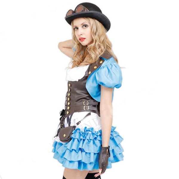 画像2: 大人用　コスチューム　パンクアリス (2)