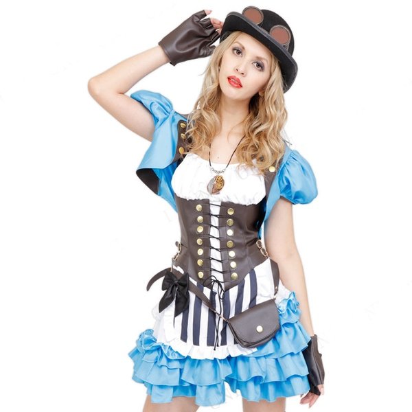 画像4: 大人用　コスチューム　パンクアリス (4)