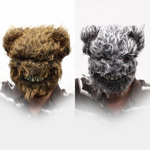 画像2: 大人用　半面マスク　リアルベアー (2)