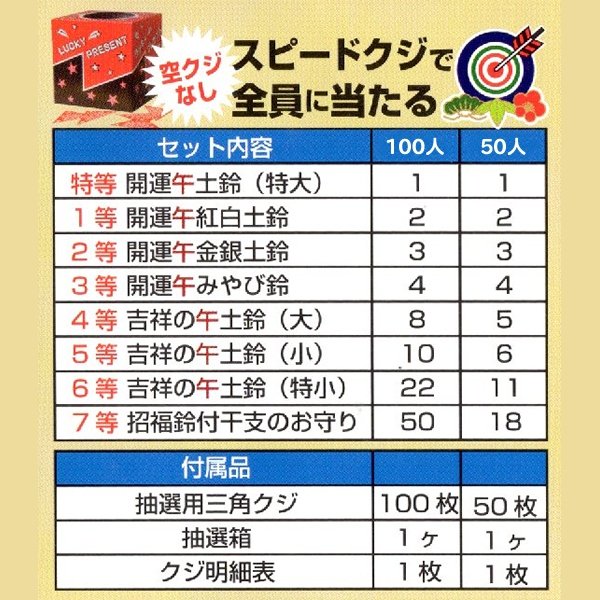 画像2: 抽選会キット　干支鈴置物　50人用 (2)
