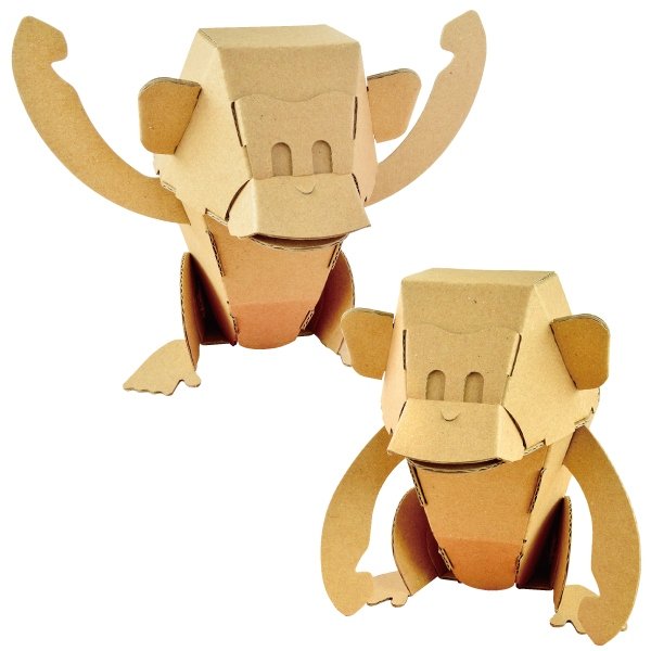 画像2: ダンボール工作　干支　さる (2)