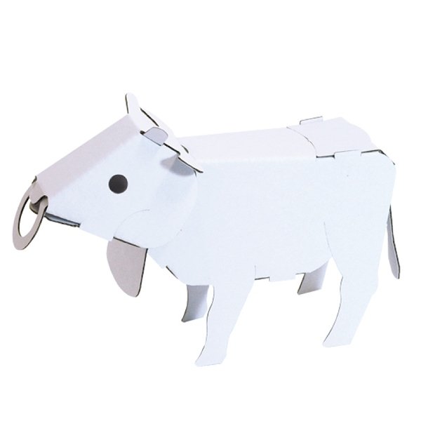 画像2: ダンボール工作　干支　牛　まとめ買い20セット (2)
