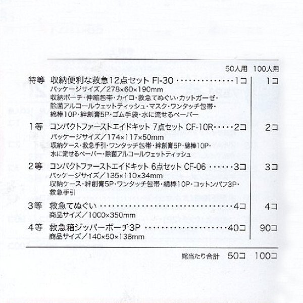 画像2: 救急セット抽選会　50人用 (2)