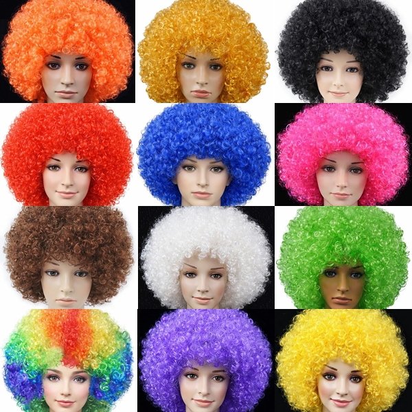 画像1: 大人用　かつら　アフロヘア (1)