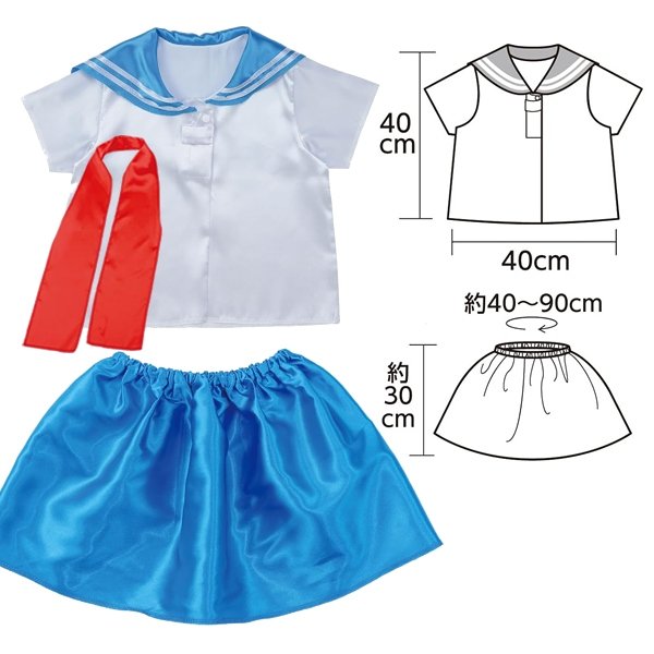 画像2: 子供コスチューム　セーラー服　ムーンタイプ (2)
