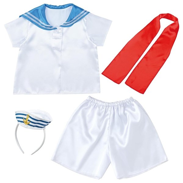 画像2: 子供コスチューム　ちびっこ水兵　ハーフパンツタイプ (2)