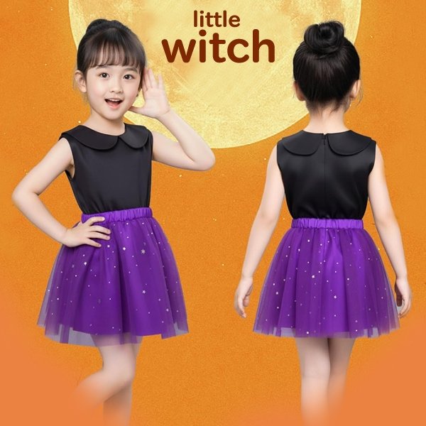 画像3: 子供コスチューム　ちびっこ魔女 (3)