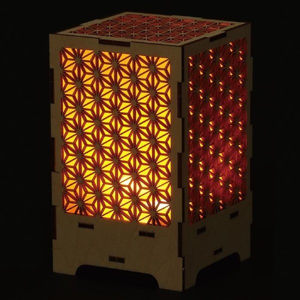 画像3: 木工工作キット　和柄ランタン (3)