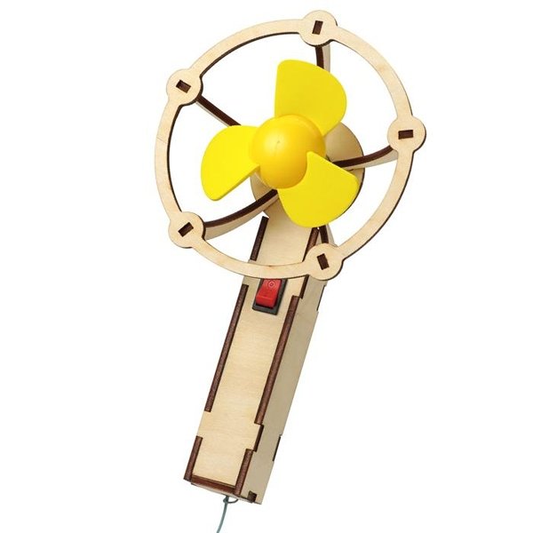 画像1: 木工工作キット　ハンディファン　まとめ買い20セット (1)