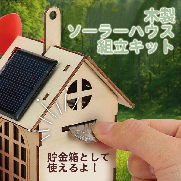 画像3: 木工工作キット　ソーラーハウス　まとめ買い20セット (3)
