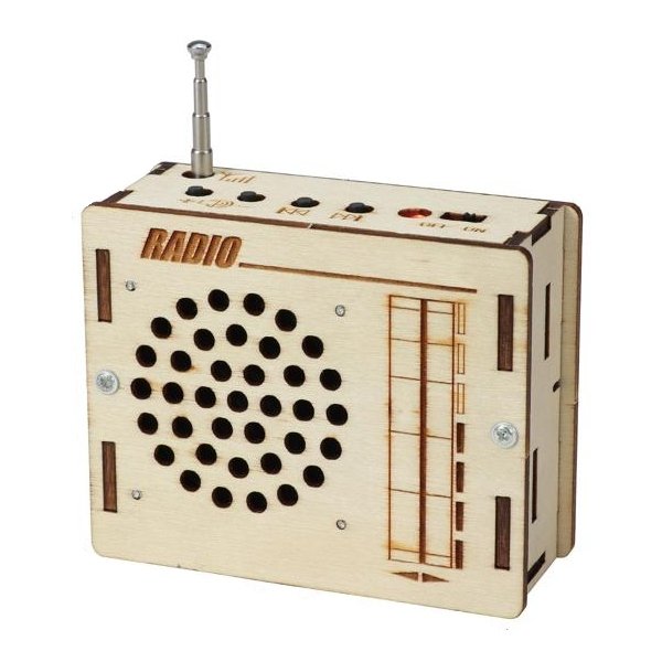 画像1: 木工工作キット　ラジオ (1)