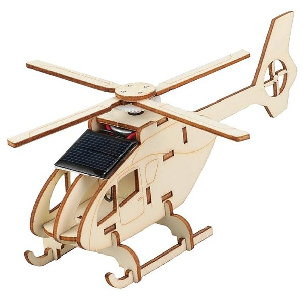 画像1: 木工工作キット　ソーラーヘリ (1)