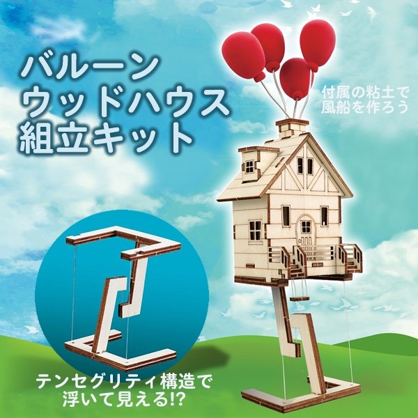 画像3: 木工工作キット　バルーンウッドハウス　まとめ買い20セット (3)