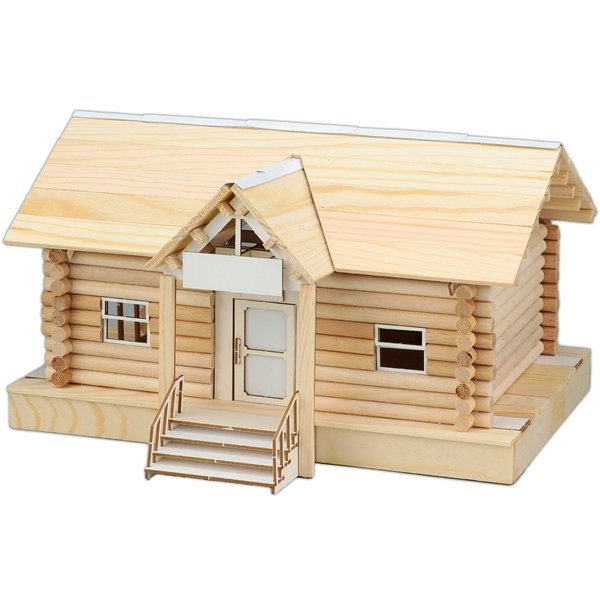 画像1: 木工工作キット　ログハウス　まとめ買い20セット (1)