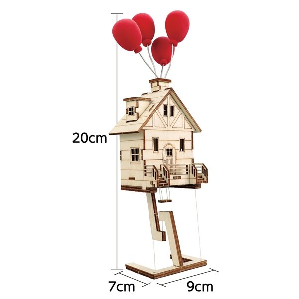 画像2: 木工工作キット　バルーンウッドハウス　まとめ買い20セット (2)