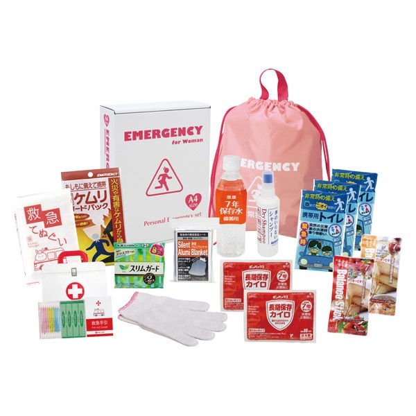 画像1: 防災セット　女性の必需品16点　10セット (1)