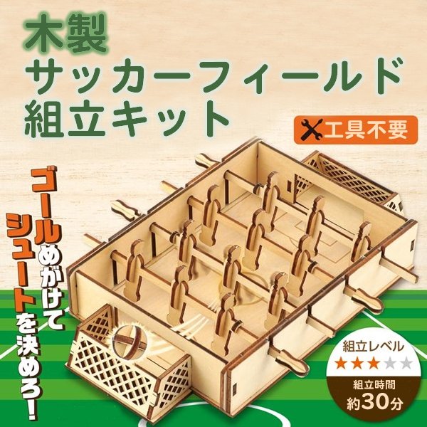 画像3: 木工工作キット　サッカーフィールドゲーム　まとめ買い20セット (3)