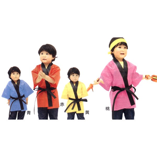 画像3: 子供簡易ハッピ お遊戯・ダンスハッピ 10枚セット 幼児用 (3)