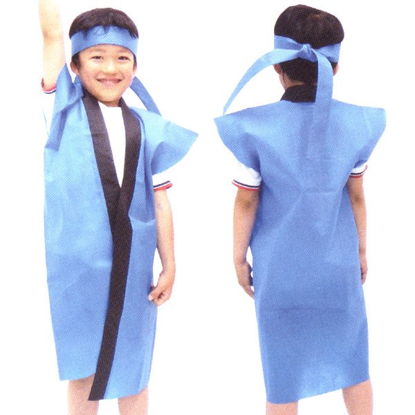 画像3: お遊戯・ダンス　簡易長ハッピ　10枚セット　低学年用 (3)