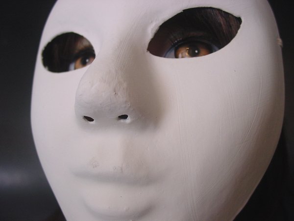 画像5: 大人用　マスク　白の仮面 (5)