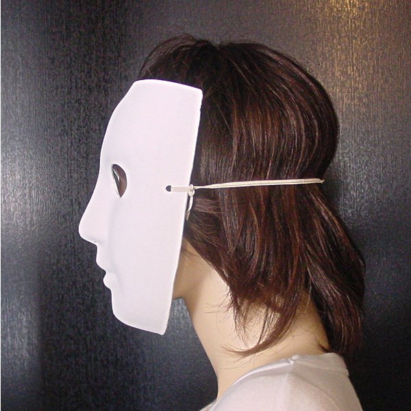 画像3: 大人用　マスク　白の仮面 (3)