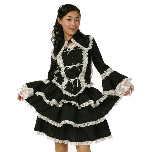 画像3: 大人用 コスプレ ゴスロリドレス (3)