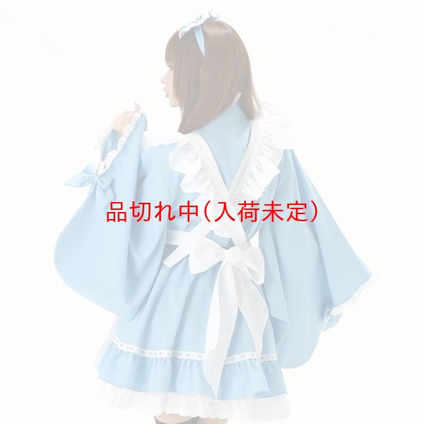 画像3: 大人用 コスプレ メイド服 和装風 (3)