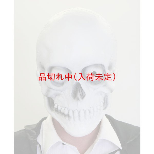 画像1: 大人用　マスク　ガイコツ (1)