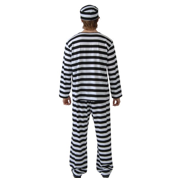 画像2: 大人用　コスチューム　囚人 (2)