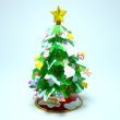 画像1: ペーパークリスマスツリー作りキット　グリーン　まとめ買い40セット (1)