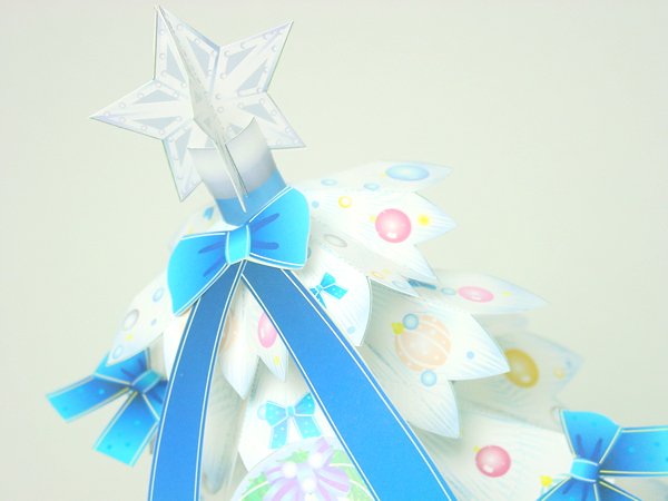 画像3: ペーパークリスマスツリー作りキット ホワイト (3)