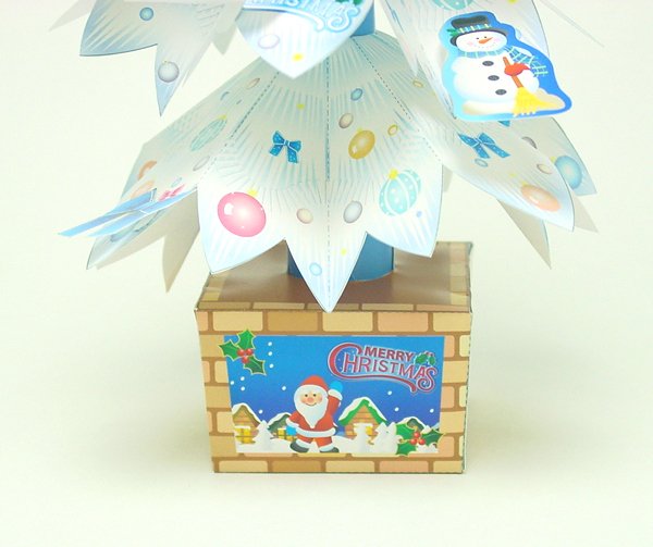 画像4: ペーパークリスマスツリー作りキット ホワイト (4)