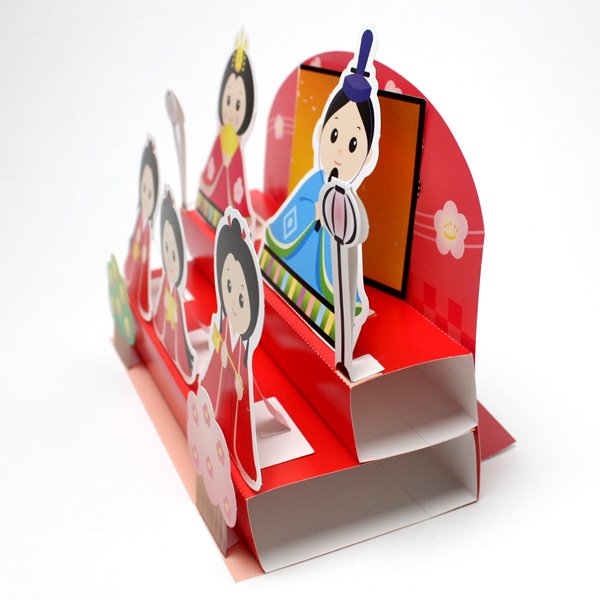 画像4: ペーパークラフト(型抜き) ひな人形 (4)